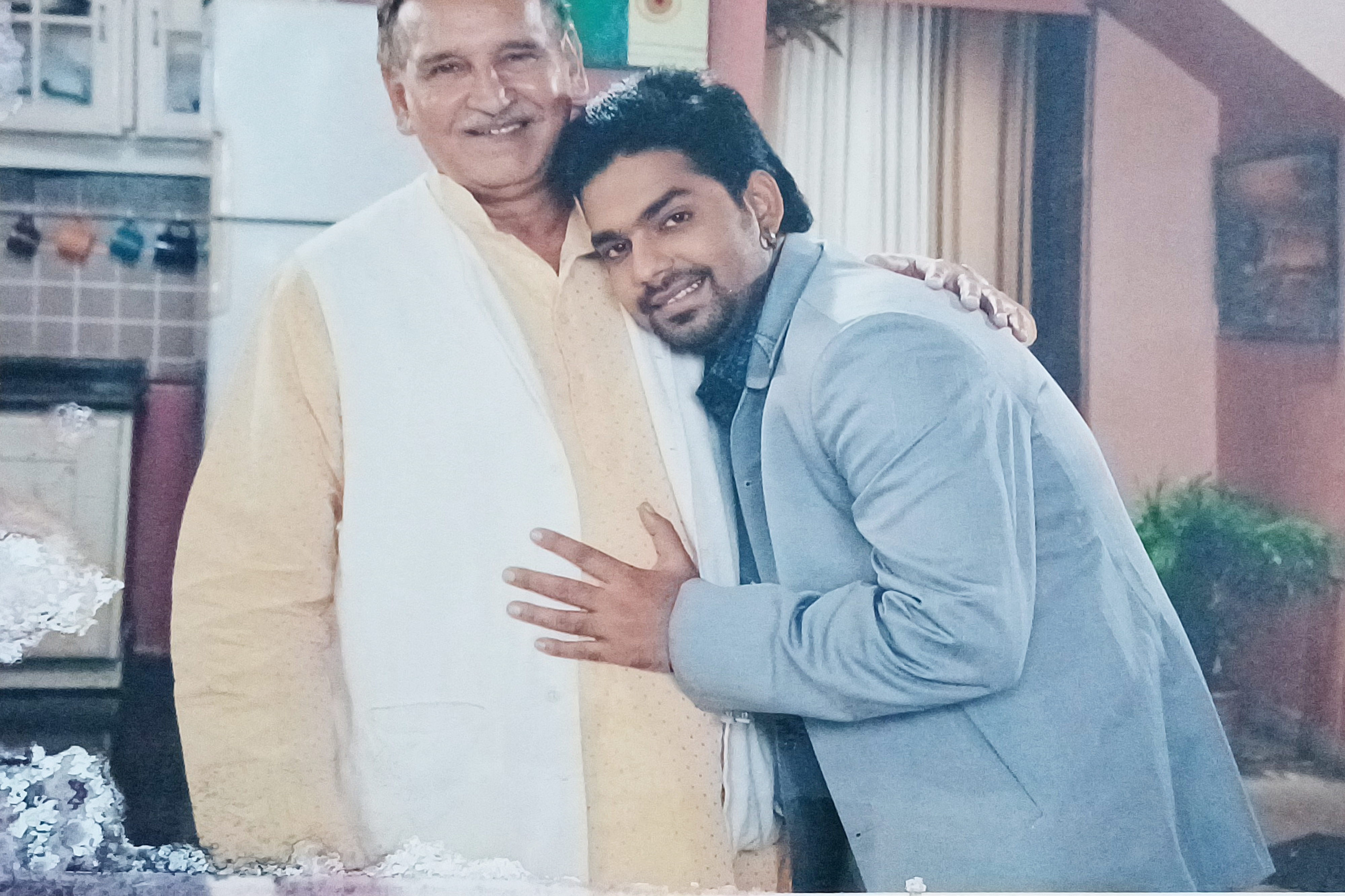 Suman Kumar with Pawan Singh